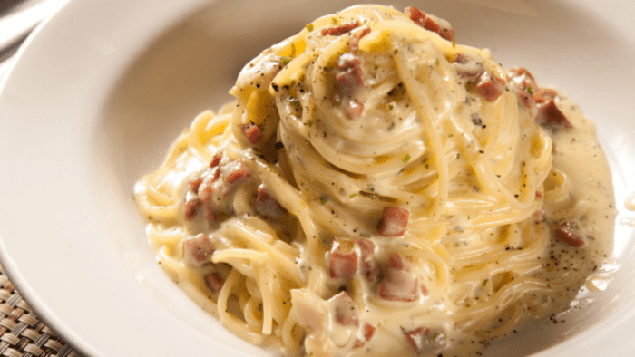 Resep carbonara spaghetti saus resepkoki creamy gurih membuat cara masakan populer ala buah enak praktis alpukat olahan mudah ekonomis lezat Cara Buat Spaghetti Carbonara 3 Bahan