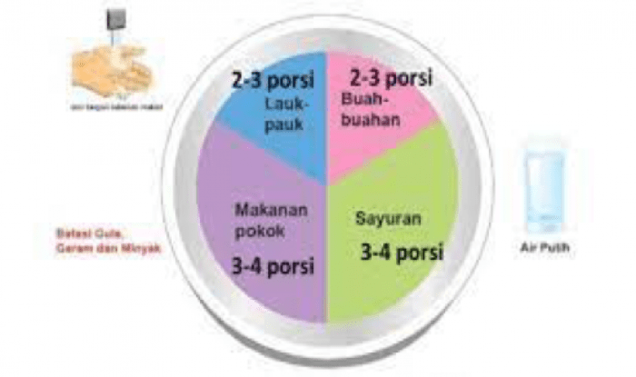 Piring Gizi Seimbang dengan Bentuk yang Menarik