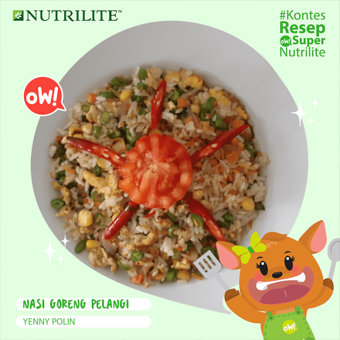 Resep Nasi Tim Sayuran, Hidangan Sehat Dengan Topping Udang yang ... Nasi Tim Sayuran Pelangi