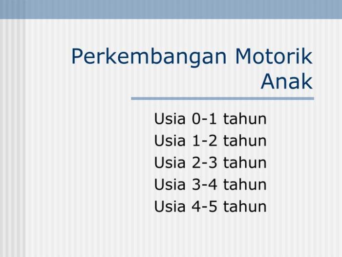 Makanan Pendukung Perkembangan Motorik Anak