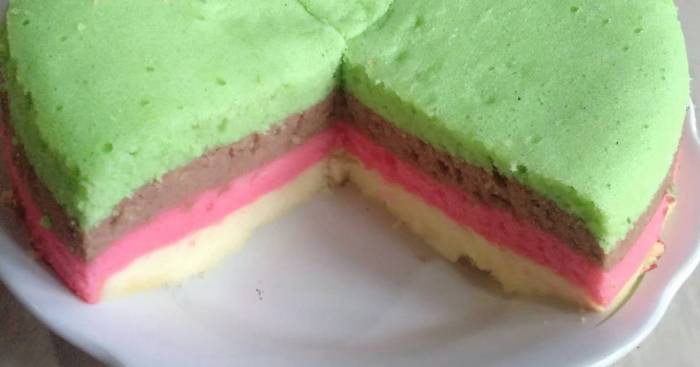 Bolu Kukus Mekar Warna-warni
